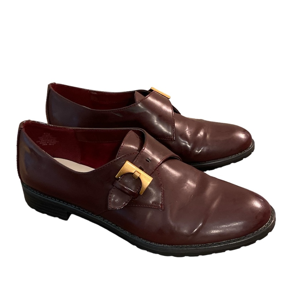 Anne Klein Wine Burgundy Slip On Shoes 8.5M
